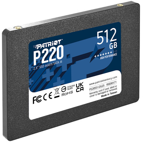 Patriot 512GB P220 Series SATA III 2.5