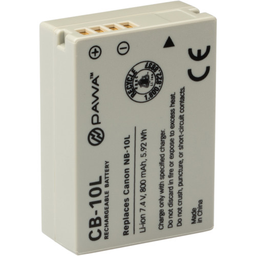 Pawa NB-10L Lithium-Ion Battery Pack (7.4V 800mAh)