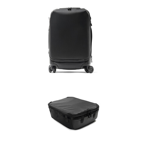 Peak Design Roller Pro Carry-On with X-Large V2 Cube Kit (Black)