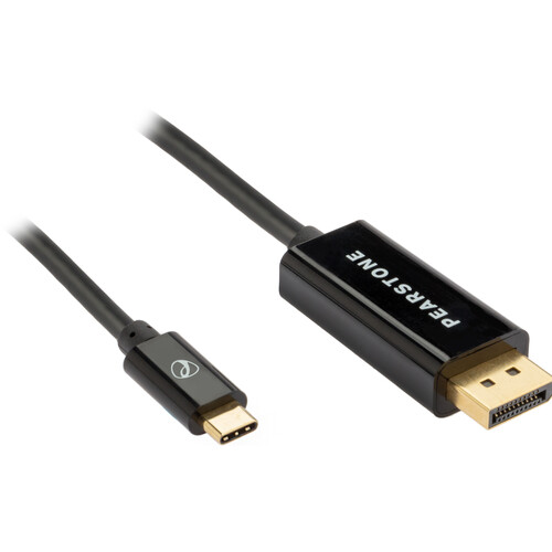 Pearstone USB Type-C to DisplayPort 4K Cable (15' Black)