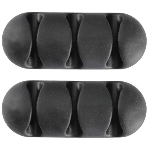 Pearstone 3-Slot Silicone Cable Organizer (2-Pack)