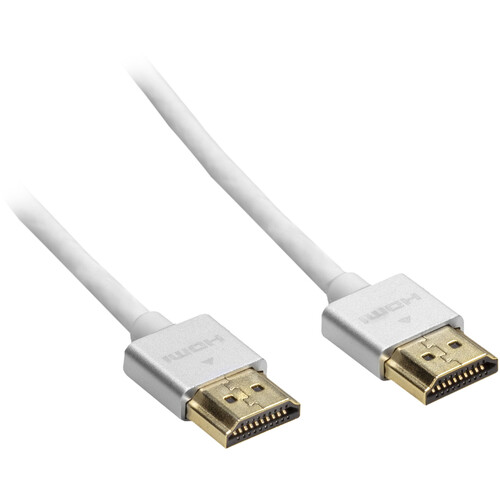Pearstone HDA-503UTW Ultra-Thin High-Speed HDMI Cable with Ethernet (White 3')