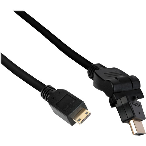 Pearstone High-Speed Mini-HDMI to Swiveling HDMI Cable (6')