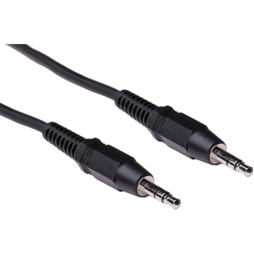 Pearstone Stereo Mini Male to Stereo Mini Male Cable (Black 6')