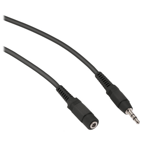 Pearstone 3.5mm Stereo Male to Female Extension Cable (Black 25')