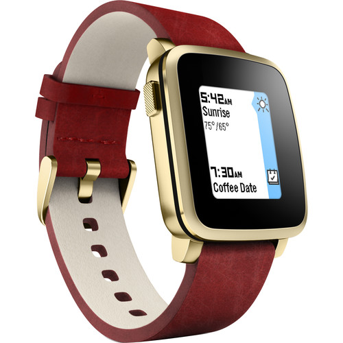 pebble time steel smartwatch