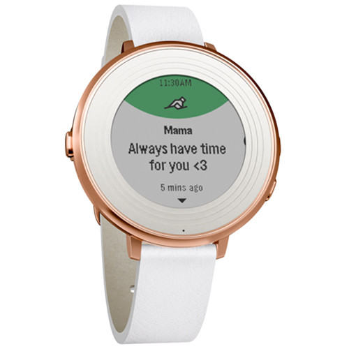 pebble time round smartwatch