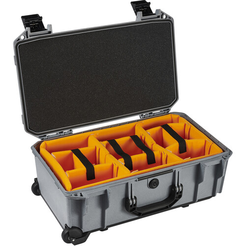 Pelican Vault V525 Rolling Case with Padded Dividers (Gray 25L)