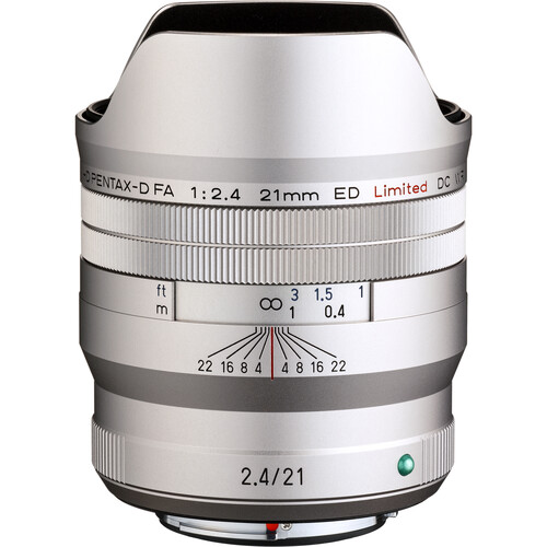 Pentax HD PENTAX-D FA 21mm f/2.4ED Limited DC WR Lens (Silver)