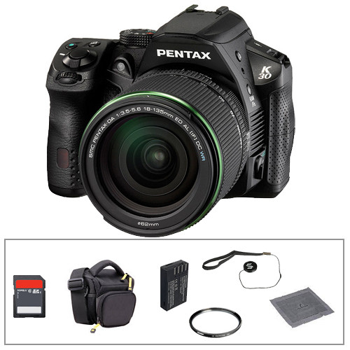 Pentax K30 Digital Camera with 18135mm Lens Basic Accessory