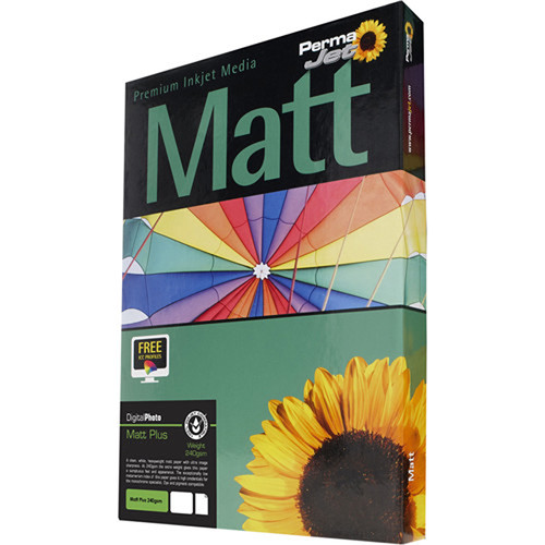 PermaJetUSA Double-Sided Matt 250 Paper (A2 50 Sheets)