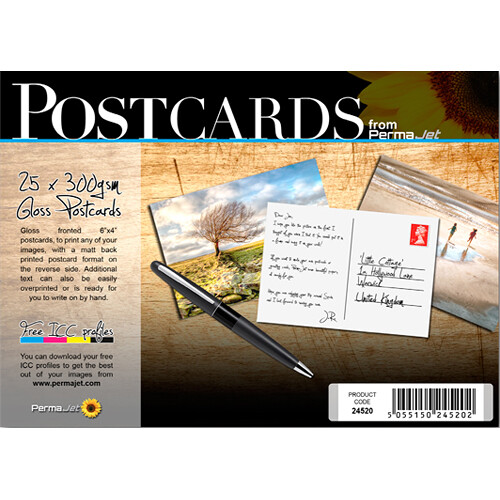 PermaJetUSA Glossy Post Cards and Sleeves (4 x 6