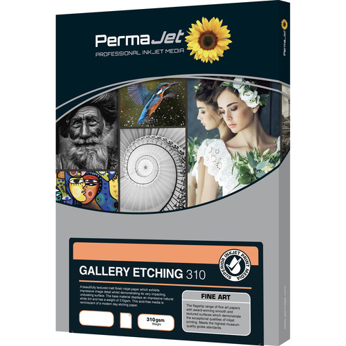 PermaJetUSA Gallery Etching 310 Textured Fine Art Paper (A4 25 Sheets)