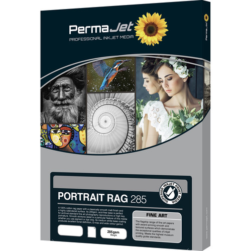 PermaJetUSA Portrait Rag 285 Smooth Fine Art Paper (A3+ 25 Sheets)