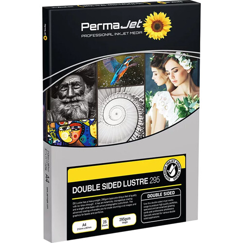 PermaJetUSA Double-Sided Luster 295 gsm Inkjet Paper (A4 25 Sheets)