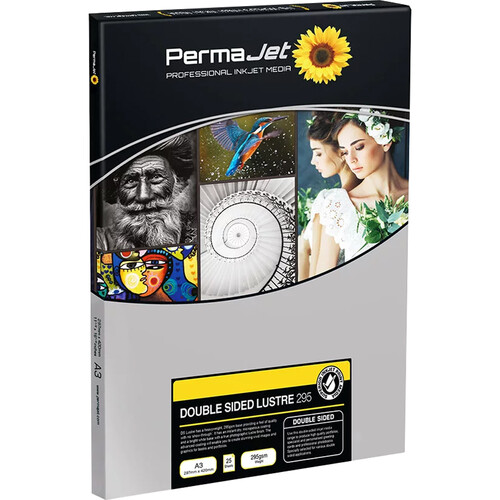 PermaJetUSA Double-Sided Luster 295 gsm Inkjet Paper (A3 25 Sheets)