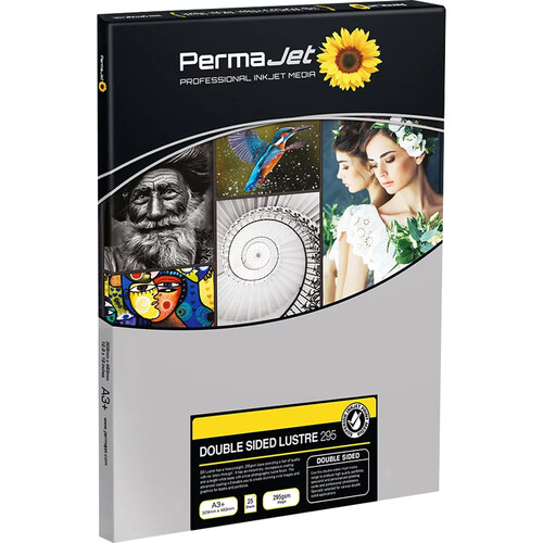 PermaJetUSA Double-Sided Luster 295 gsm Inkjet Paper (A3+ 125 Sheets)