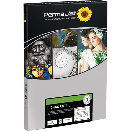 PermaJetUSA Etching Rag 310 Fine Art Inkjet Paper (A3 25 Sheets)
