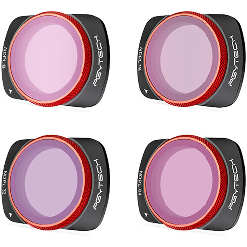 PGYTECH ND/PL Filter Set for DJI Osmo Pocket 3 (ND/PL8 ND/PL16 ND/PL32 ND/PL64)
