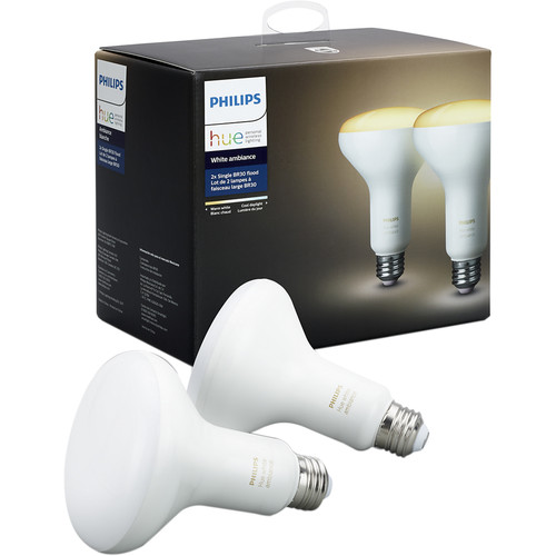 Philips Hue BR30 Bulb White Ambiance 2 Pack 530160 B H Photo   Philips 530160 Hue White Ambiance Br30 1545926728 1450387 