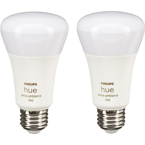 Philips Hue A19 Bulb with Bluetooth (White Ambiance 2-Pack)
