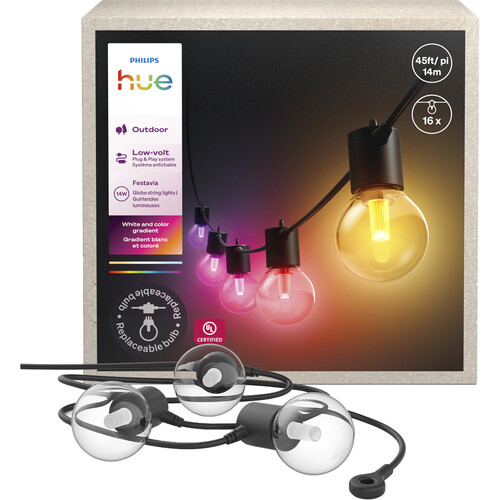 Philips Hue Festavia Globe Outdoor String Lights (45' Matter)