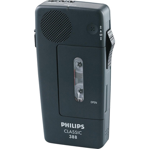 Philips Classic 388 MiniCassette Recorder LFH0388/00B B&H Photo