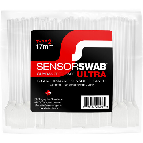 Photographic Solutions Type 2 Sensor Swab Ultra for DX or APS-C Sensors (100-Pack 17mm)