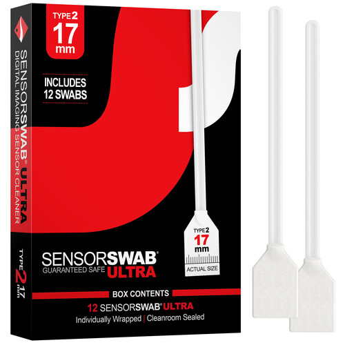 Photographic Solutions Type 2 Sensor Swab Ultra for DX or APS-C Sensors (12-Pack 17mm)