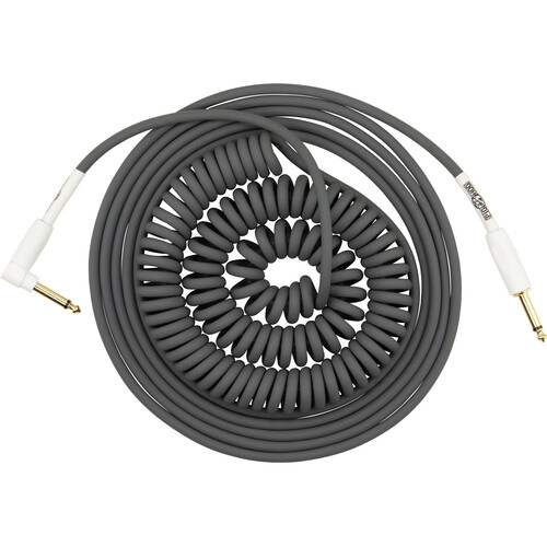 Pig Hog Vintage Half-Coiled Instrument Cable (30' Gray)