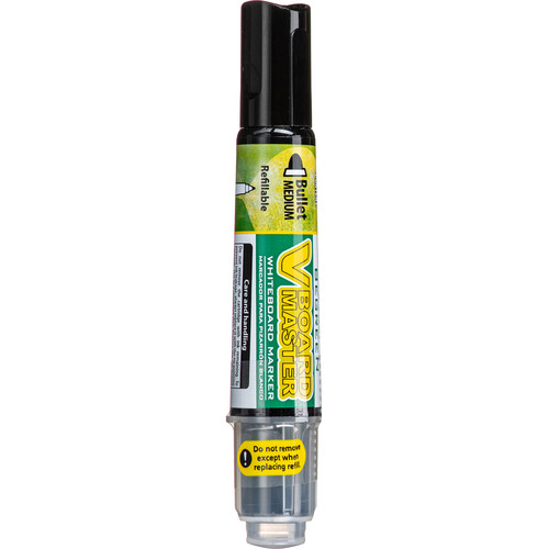 PILOT V Board Master BEGREEN Whiteboard Markers (Medium Bullet Black 12-Pack)