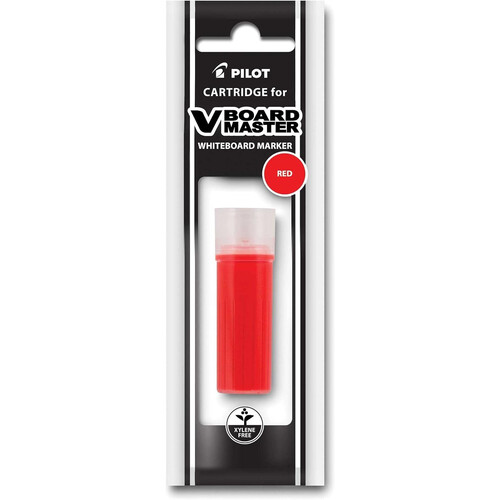 PILOT V Board Master BEGREEN Whiteboard Marker Refill Cartridge (Red 12-Pack)