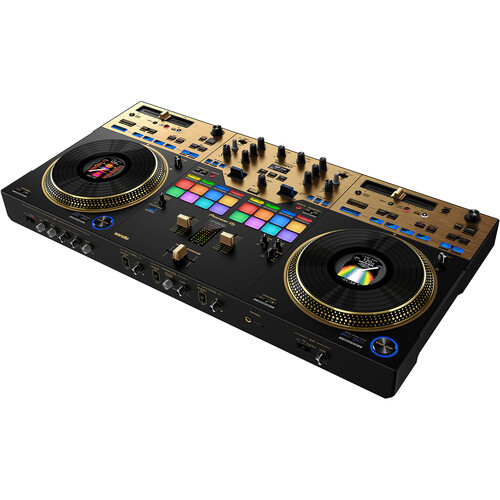 Pioneer DJ DDJ-REV7 2-Channel rekordbox and Serato DJ Pro Controller with Motorized Jog Wheels (Limited Edition Gold)