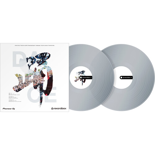 Pioneer DJ RB-VD2-CL Control Vinyl for rekordbox dj (Pair Transparent)