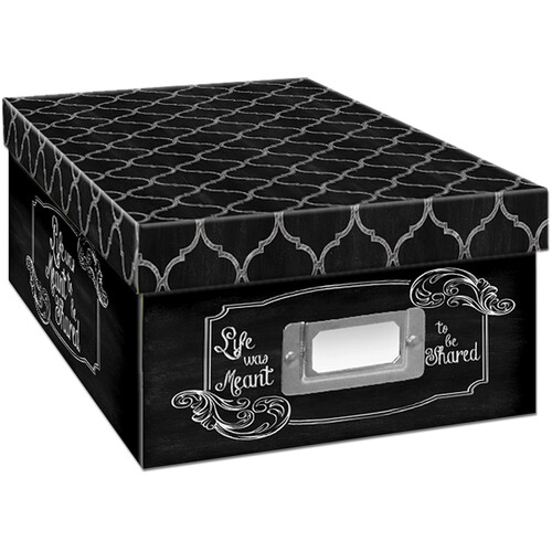 Pioneer Photo Albums Shared Chalkboard Photo Storage Box (4 x 7