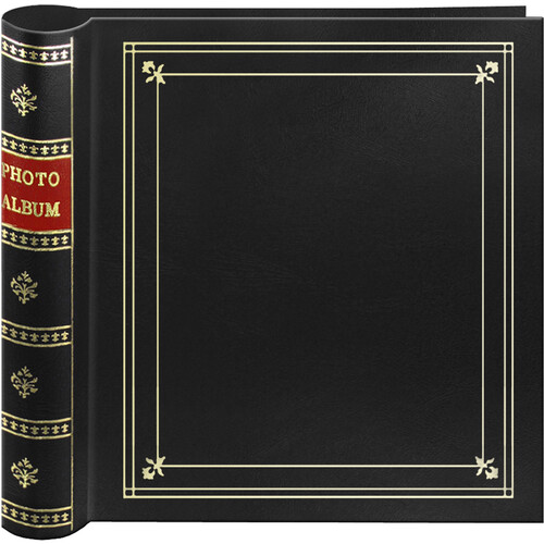 Pioneer Photo Albums Bi-Directional Memo Pocket Album (Black 4 x 6