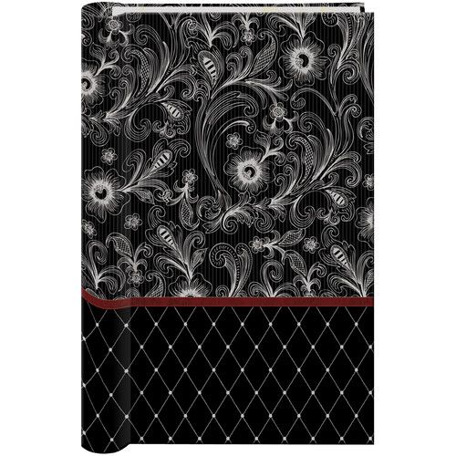 Pioneer Photo Albums Bi-Directional Memo Pocket 3-Up Album (Pewter Etchings 4 x 6