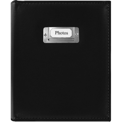 Pioneer Photo Albums CTS-246 Sewn Photo Album with Silver ID Cover (Black)