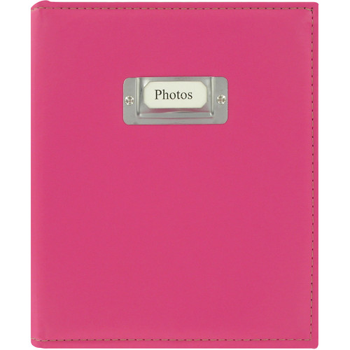 Pioneer Photo Albums CTS-246 Sewn Photo Album with Silver ID Cover (Bright Pink)