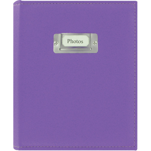 Pioneer Photo Albums CTS-246 Sewn Photo Album with Silver ID Cover (Bright Purple)