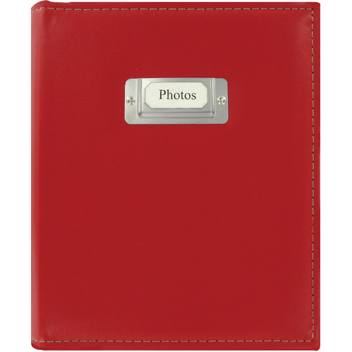 Pioneer Photo Albums CTS-246 Sewn Photo Album with Silver ID Cover (Bright Red)