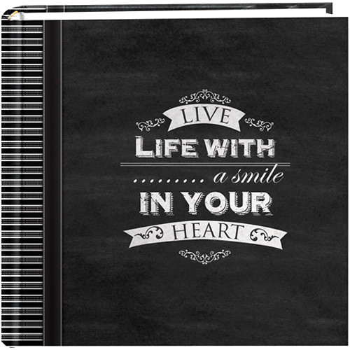 Pioneer Photo Albums Chalkboard Printed Memo Bi-Directional Album (Smile)