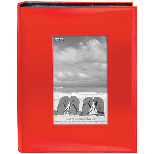 Pioneer Photo Albums Sewn Photo Album with Frame Cutout - For 4 x 6