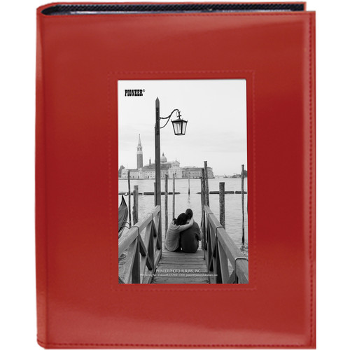 Pioneer Photo Albums Sewn Photo Album with Frame Cutout - For 4 x 6