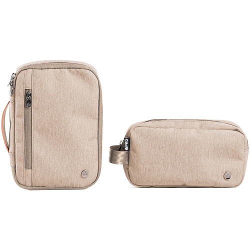 PKG International Waterloo Accessory Case (Ginger Root/Tan 2-Pack)