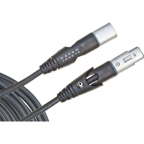 D'Addario Custom Series Swivel XLR M to XLR F Microphone Cable - 25' (7.6m)