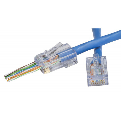 Platinum Tools EZ-RJ45 CAT6 Connectors (Bag Packaging 500-Pieces)