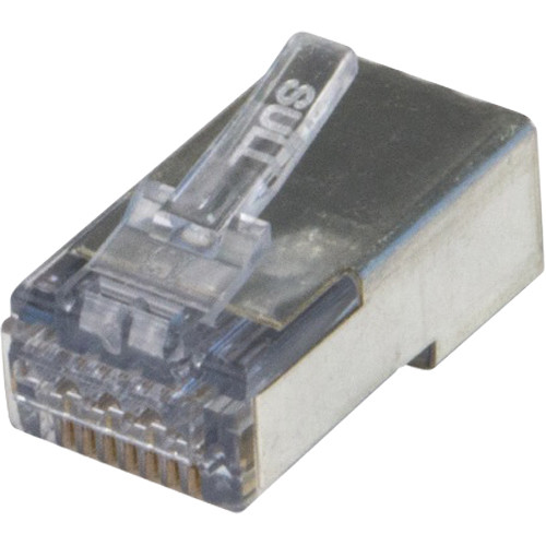 Platinum Tools ezEX44 Cat 6a Shielded RJ45 Internal Ground Connector (100-Piece Bag)
