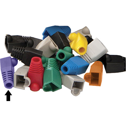 Platinum Tools 6mm RJ-45 Colored Boots (Purple Pack of 100)