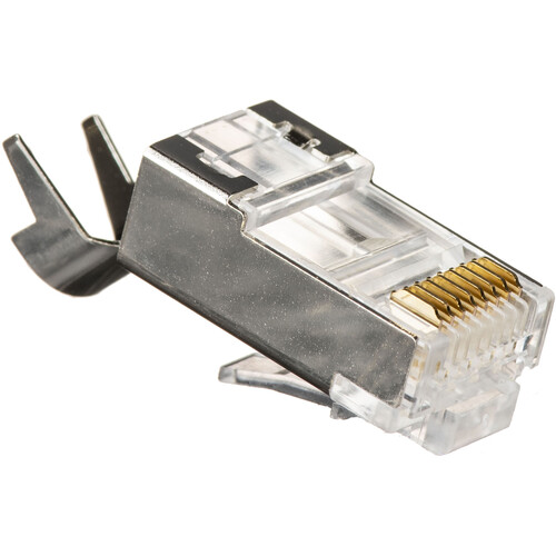 Platinum Tools RJ-45 CAT6A/10-Gig Shielded Connectors with Liners (50-Pieces Clamshell Packaging)